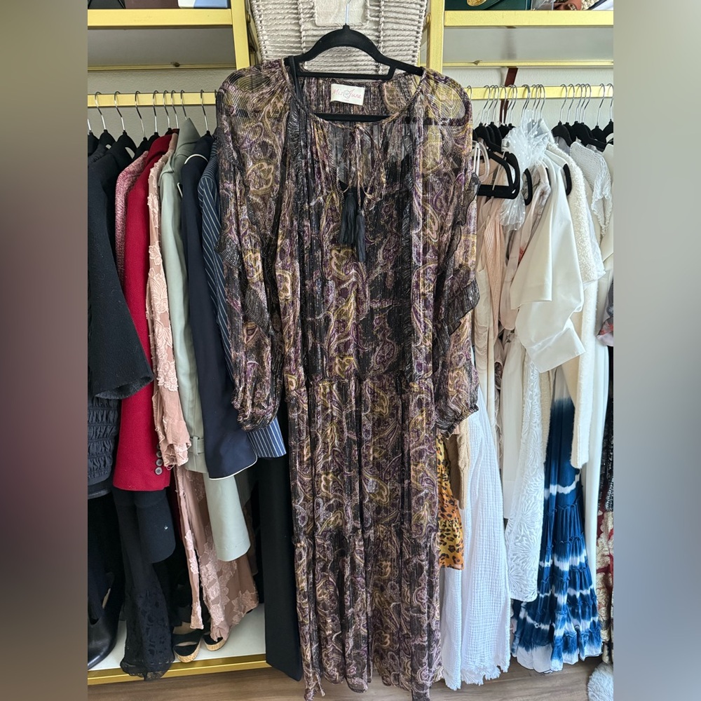Bohemian Paisley Maxi Dress